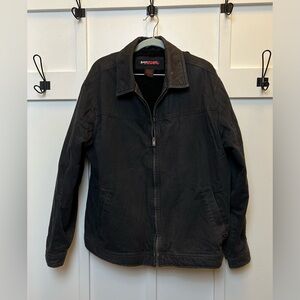 Tony Hawk Men Size XXL Black Fleece Coat Jacket Winter Heavy Thick Warm Workwear